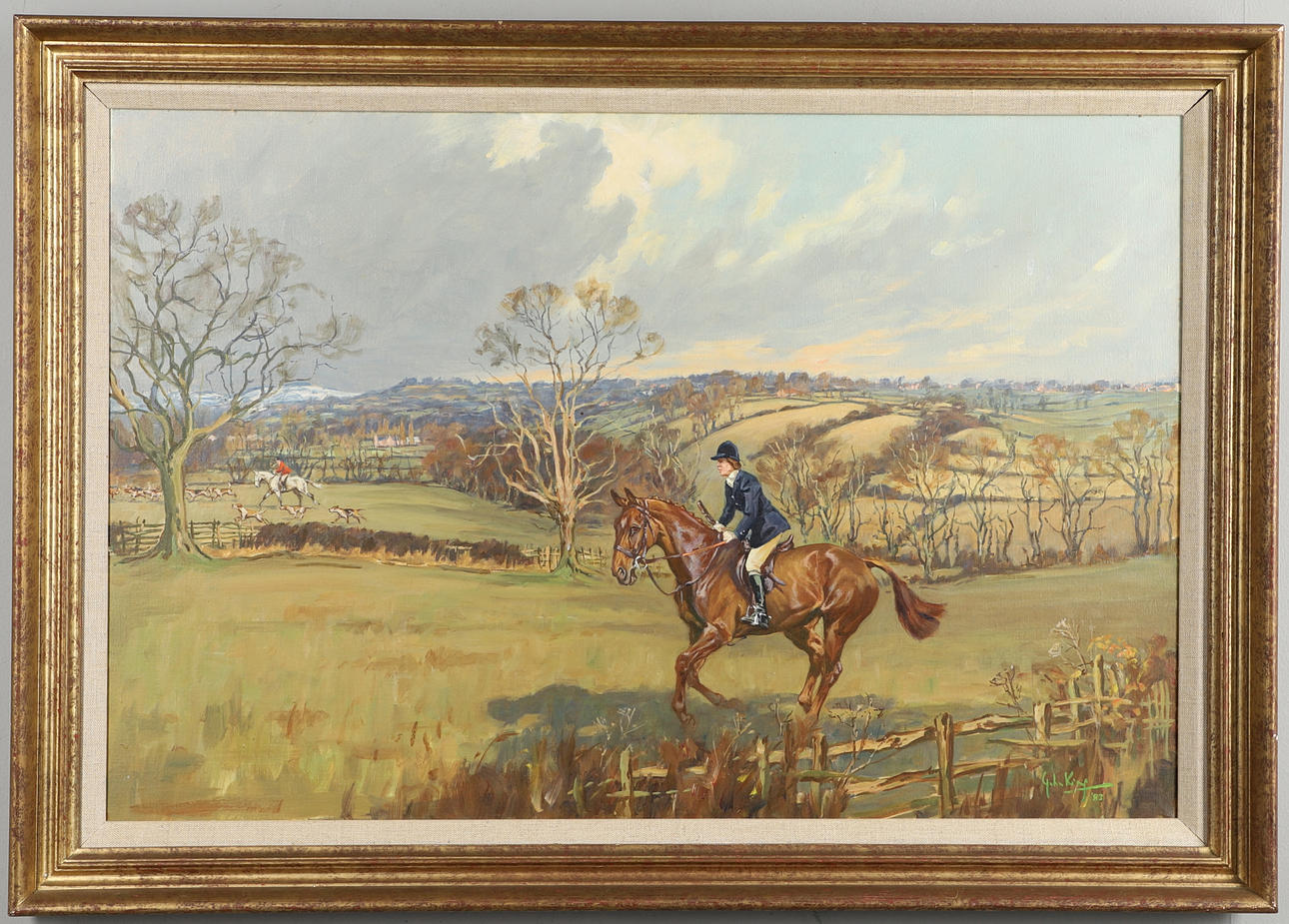 JOHN KING (1929-2014). HUNTING SCENE.