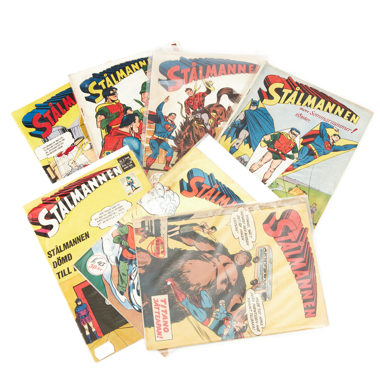 SUPERMAN, 7 cómics, años 50/60.