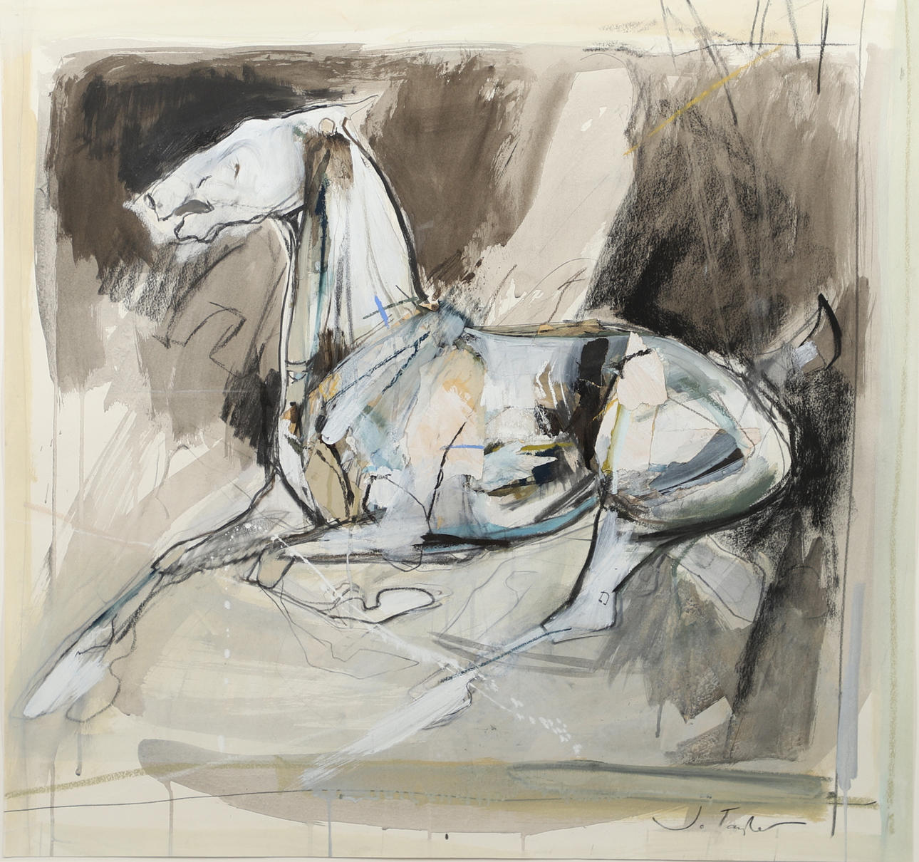 JO TAYLOR (B.1969). STUDY OF A HORSE.