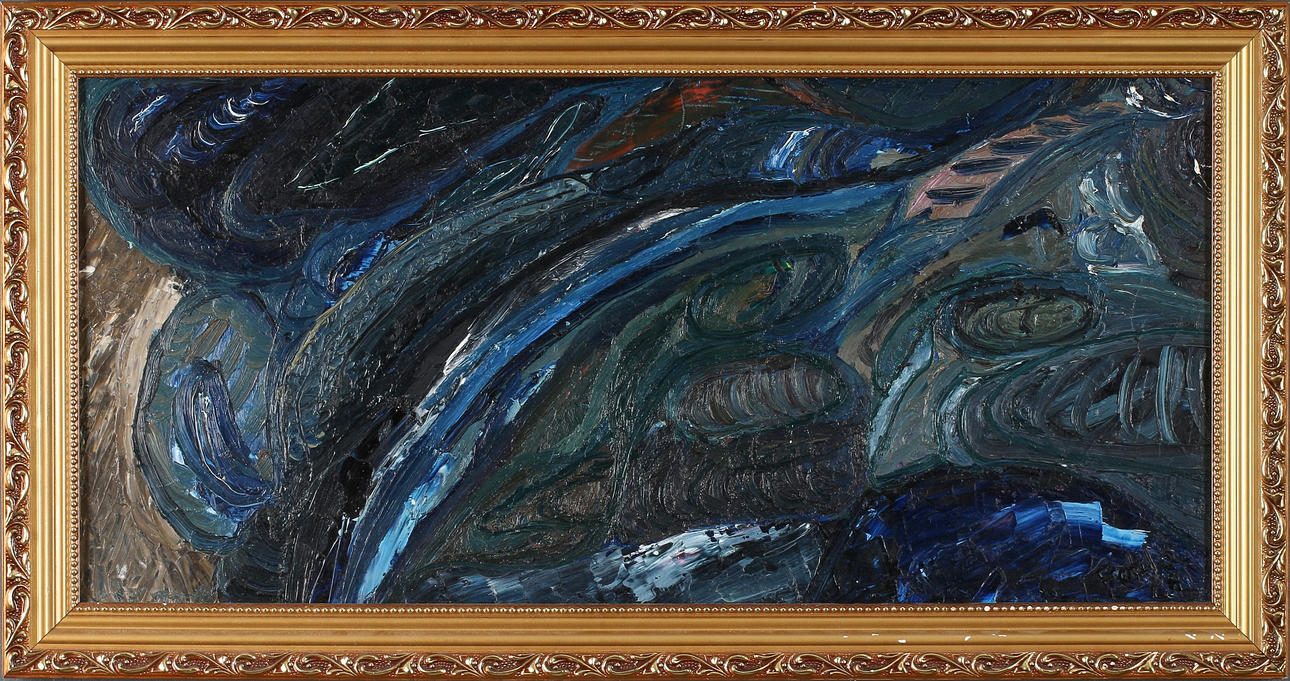 OIDENTIFIERAD KONSTNÄR. Oil on Board, signed Pablo.