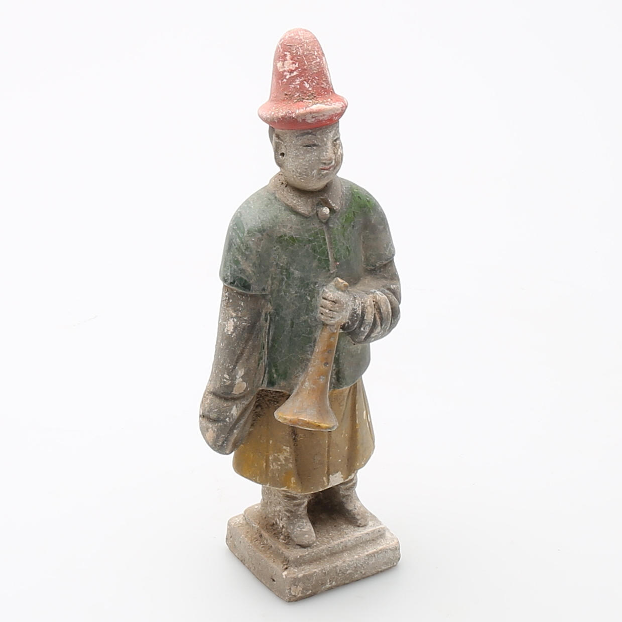 GRAVFIGUR i terracotta, sen Ming-dynasti, (1368-1644), Kina.