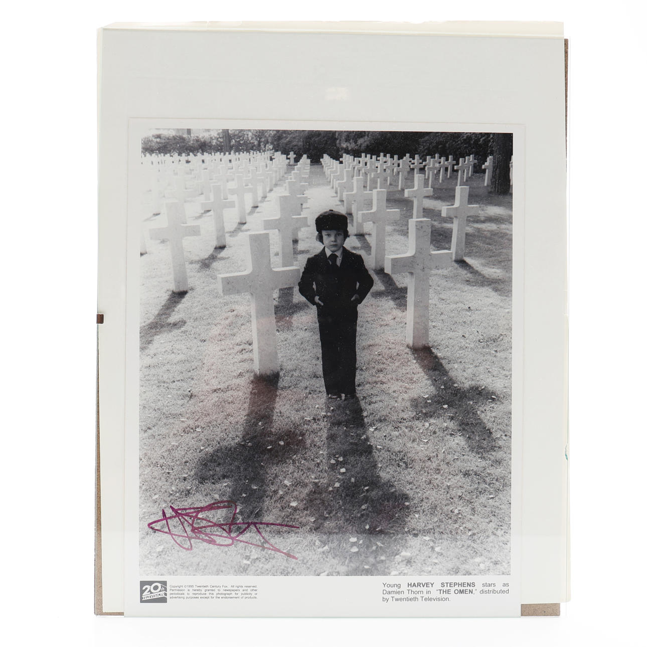 AUTOGRAPH. HARVEY STEPHENS, BRITISH ACTOR B. in 1970.