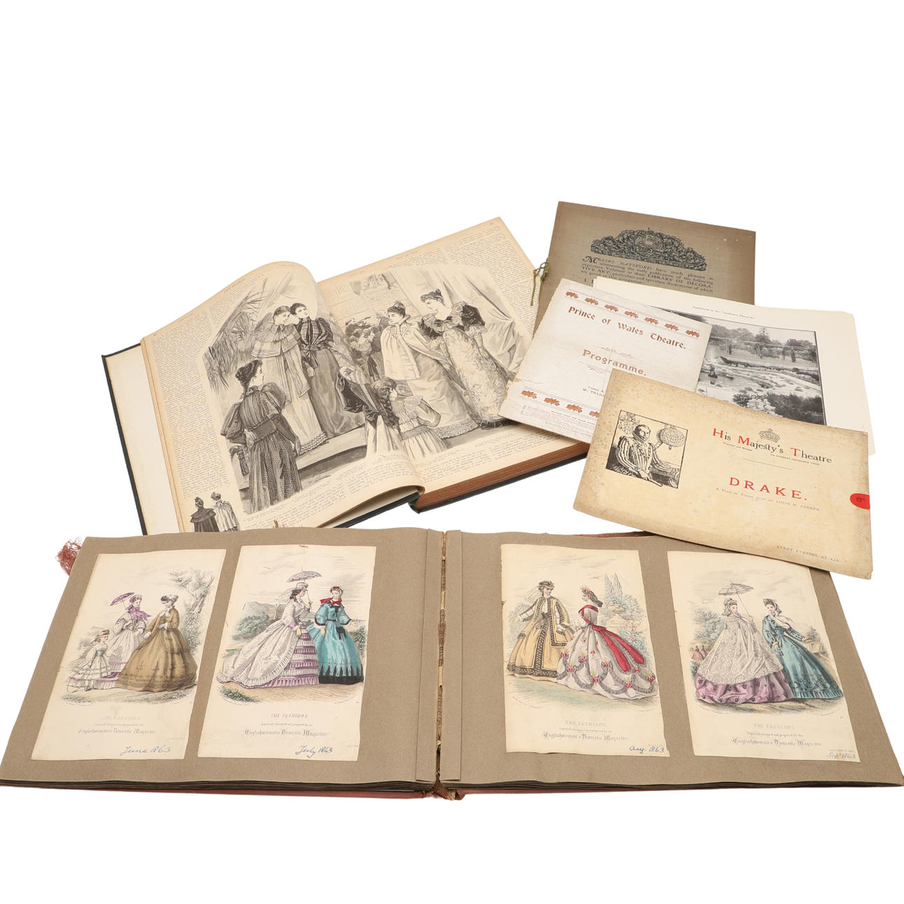 ÁLBUMES DE ESTAMPADOS DE MODA VICTORIANA.