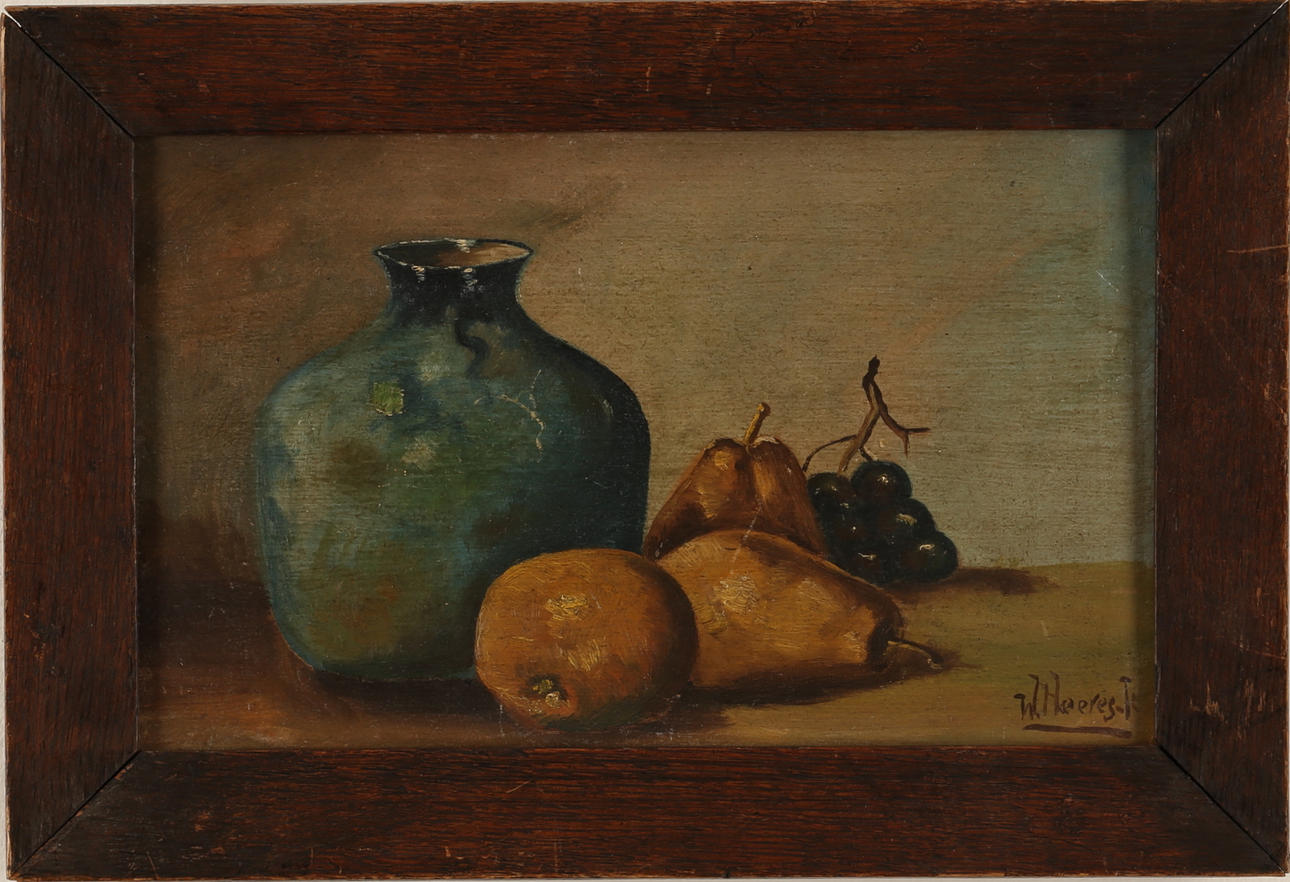 OIDENTIFIERAD KONSTNÄR. Olja på pannå, signerad.