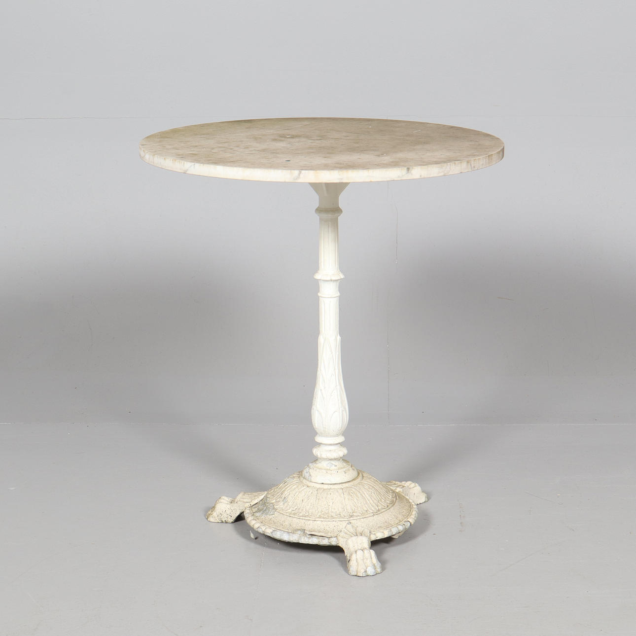 GARTENTISCH, Byarum, Metall mit Steinplatte.