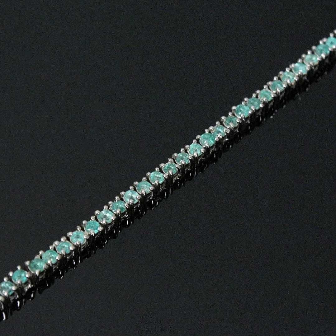 smaragd armband, 925 silver.