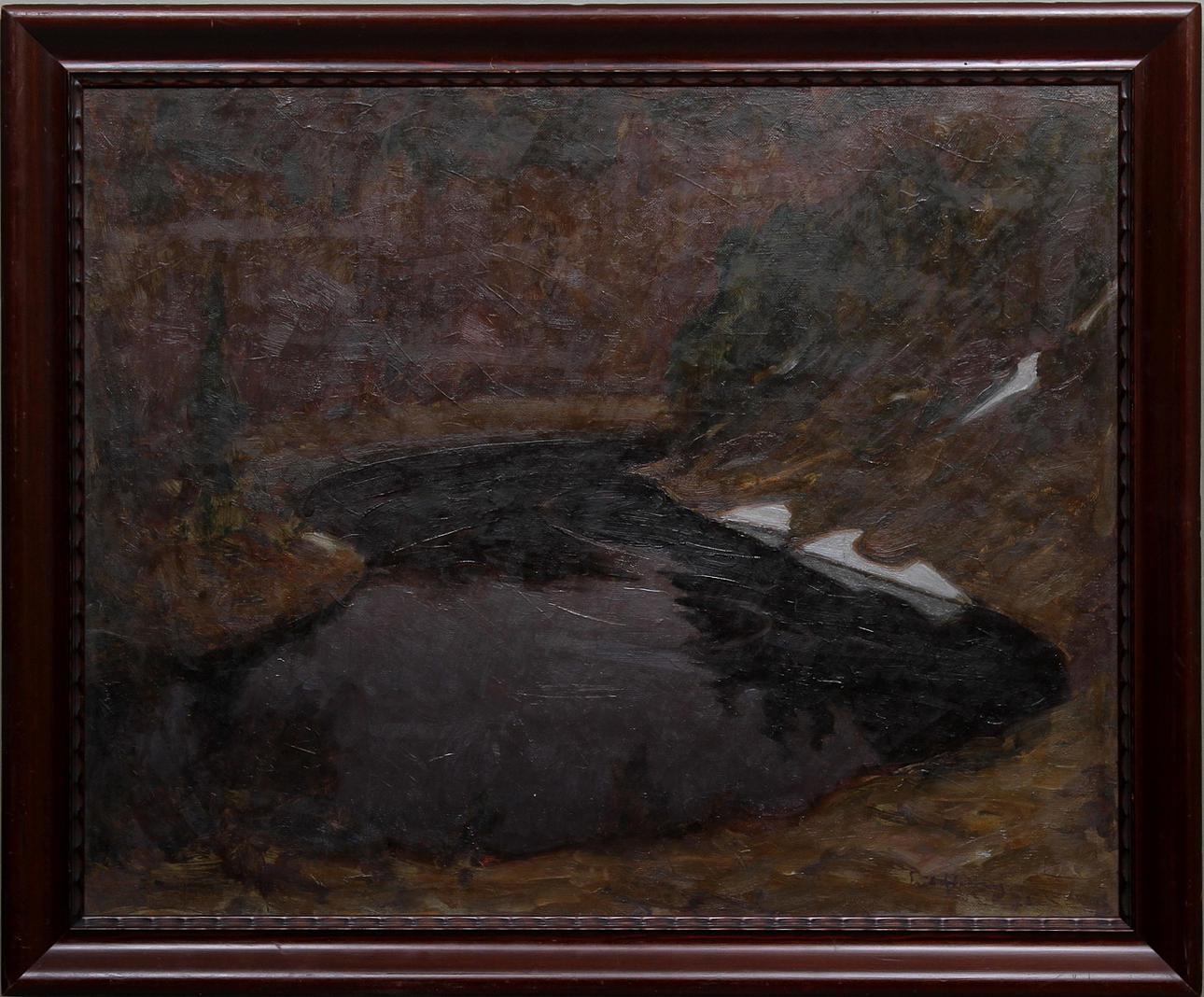 ERIK "ACKE" HEDBERG. Olja på duk, signerad och daterad 28.