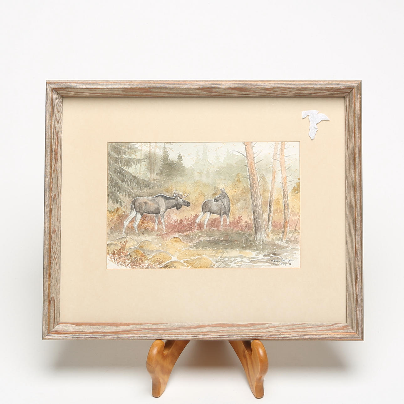 GÖRAN BOSTRÖM. WATERCOLOUR, on paper, signed, 1977.