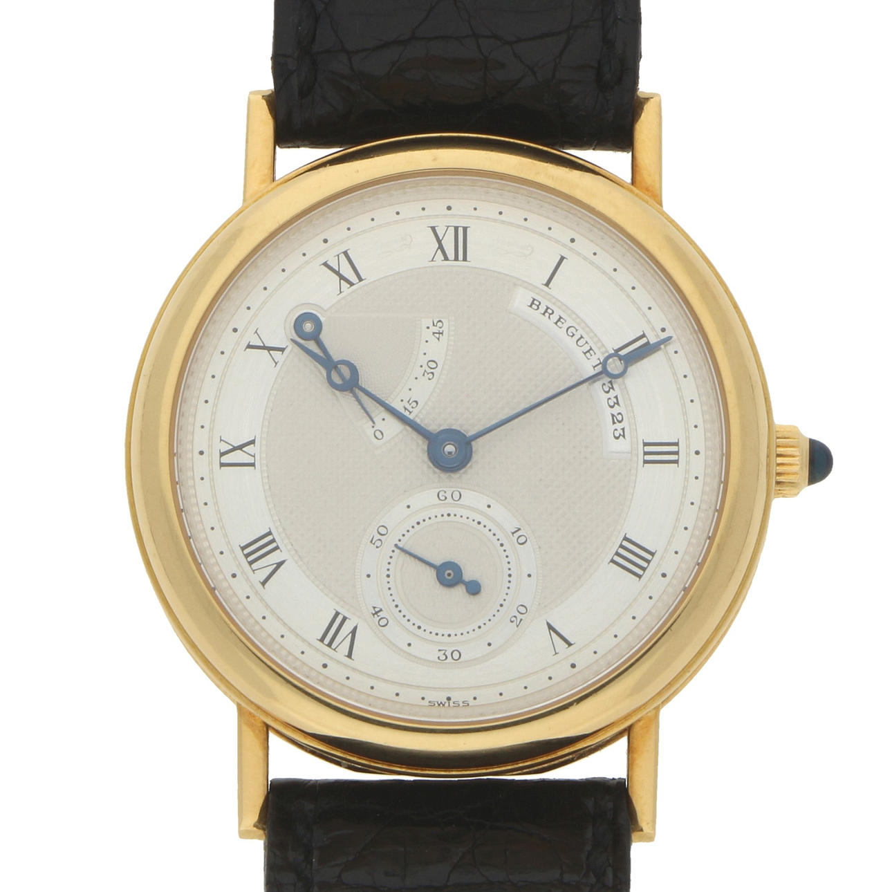 BREGUET HERRKLOCKA gult guld 750/-.