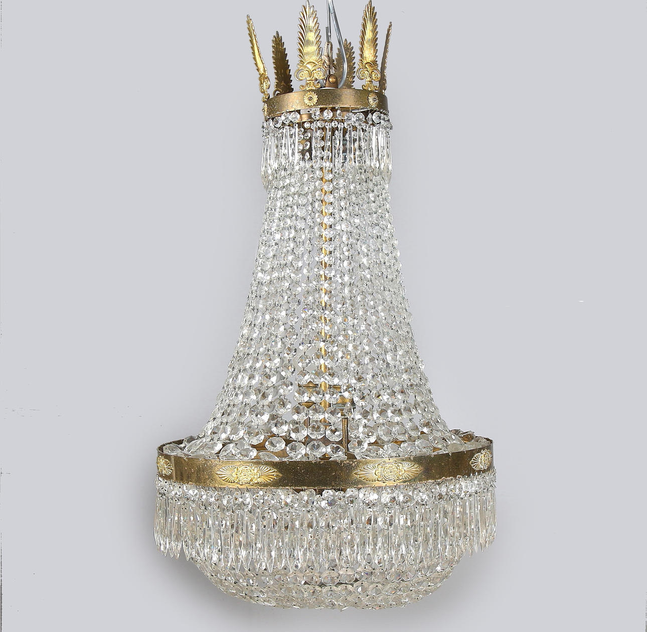 LJUSKRONA, empirstil, runt sekelskiftet 18/1900. Höjd 100 cm.