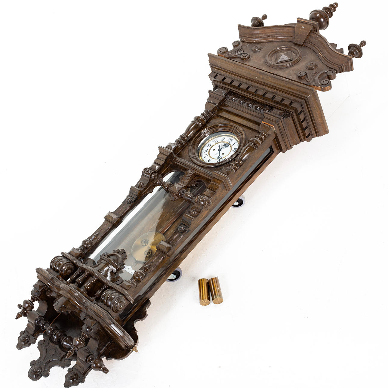 A wall clock, solder regulator, Neo-Renaissance, turn of the century ...