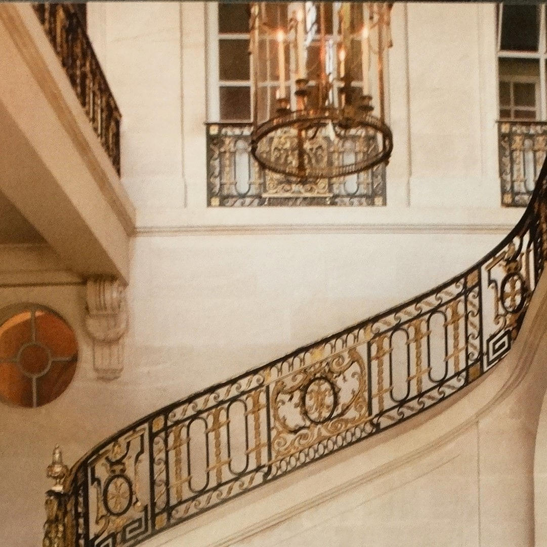 FOTO AUF SPANPLATTE: MOTIV TREPPENGELÄNDER.