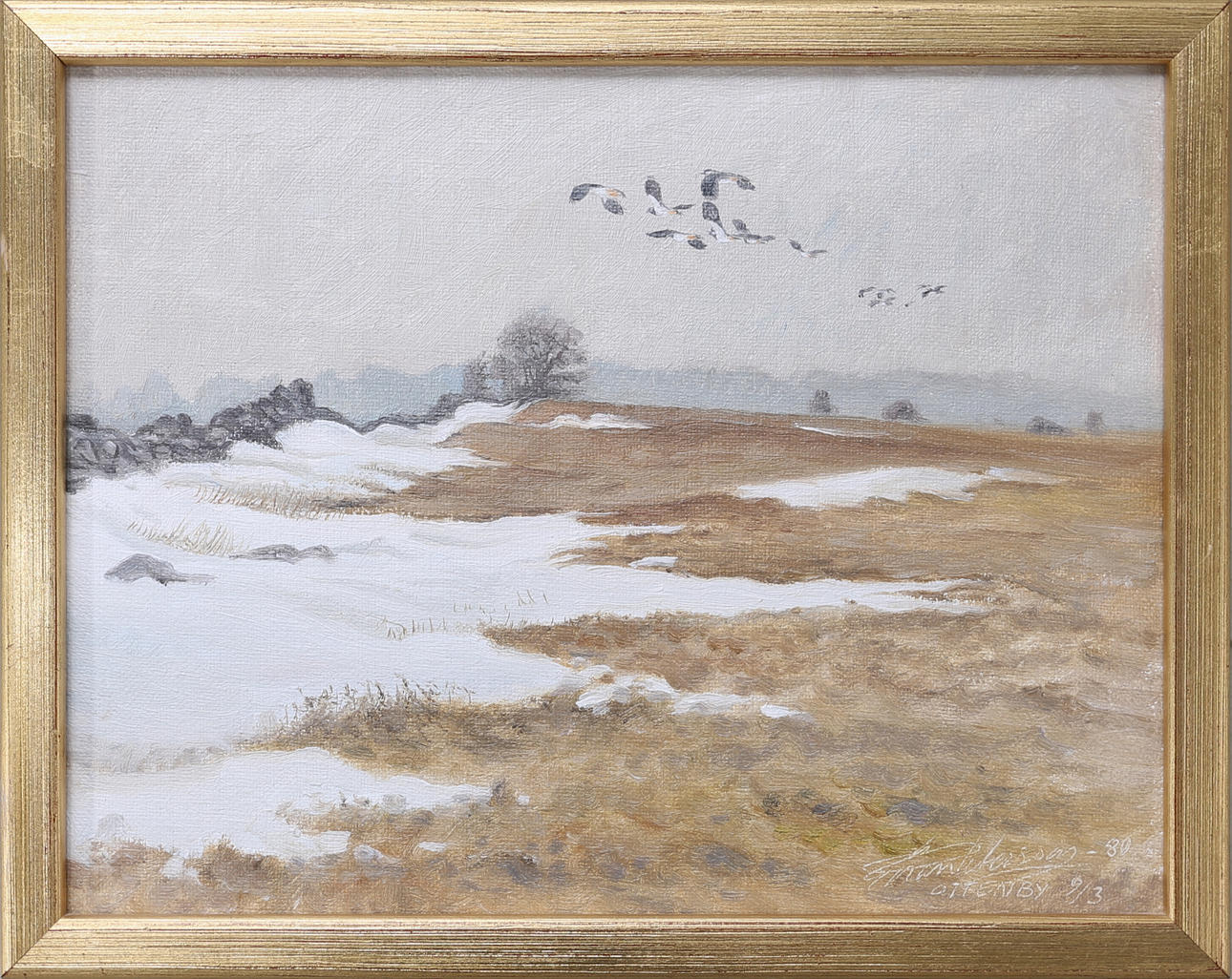 GÖRAN PETERSSON. Motiv från Ottenby, olja på duk, signerad och daterad -80.