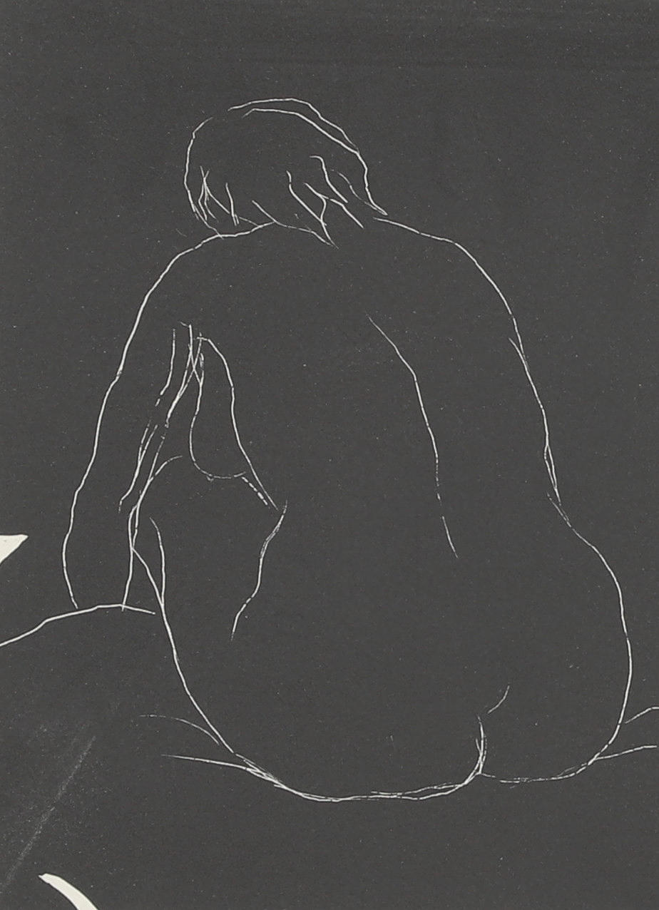 LENNART GRAM. lithograph, nude model, signed, dated -87, numbered 37/70.