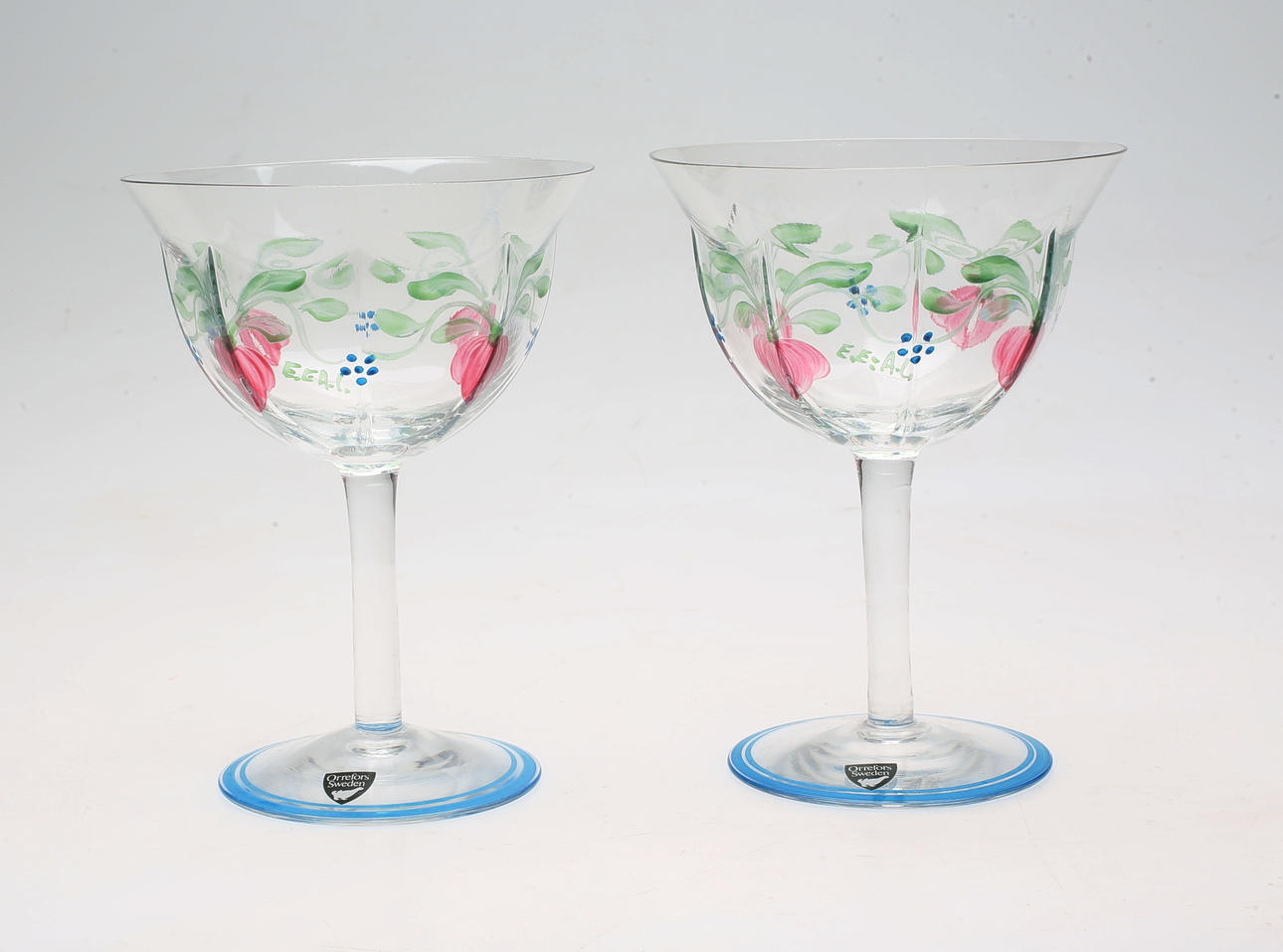 GLAS, 1 par, "Maja", Eva Englund, Orrefors.