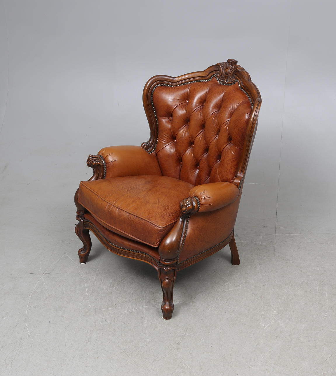 FÅTÖLJ, rokokostil, 1900-tal.