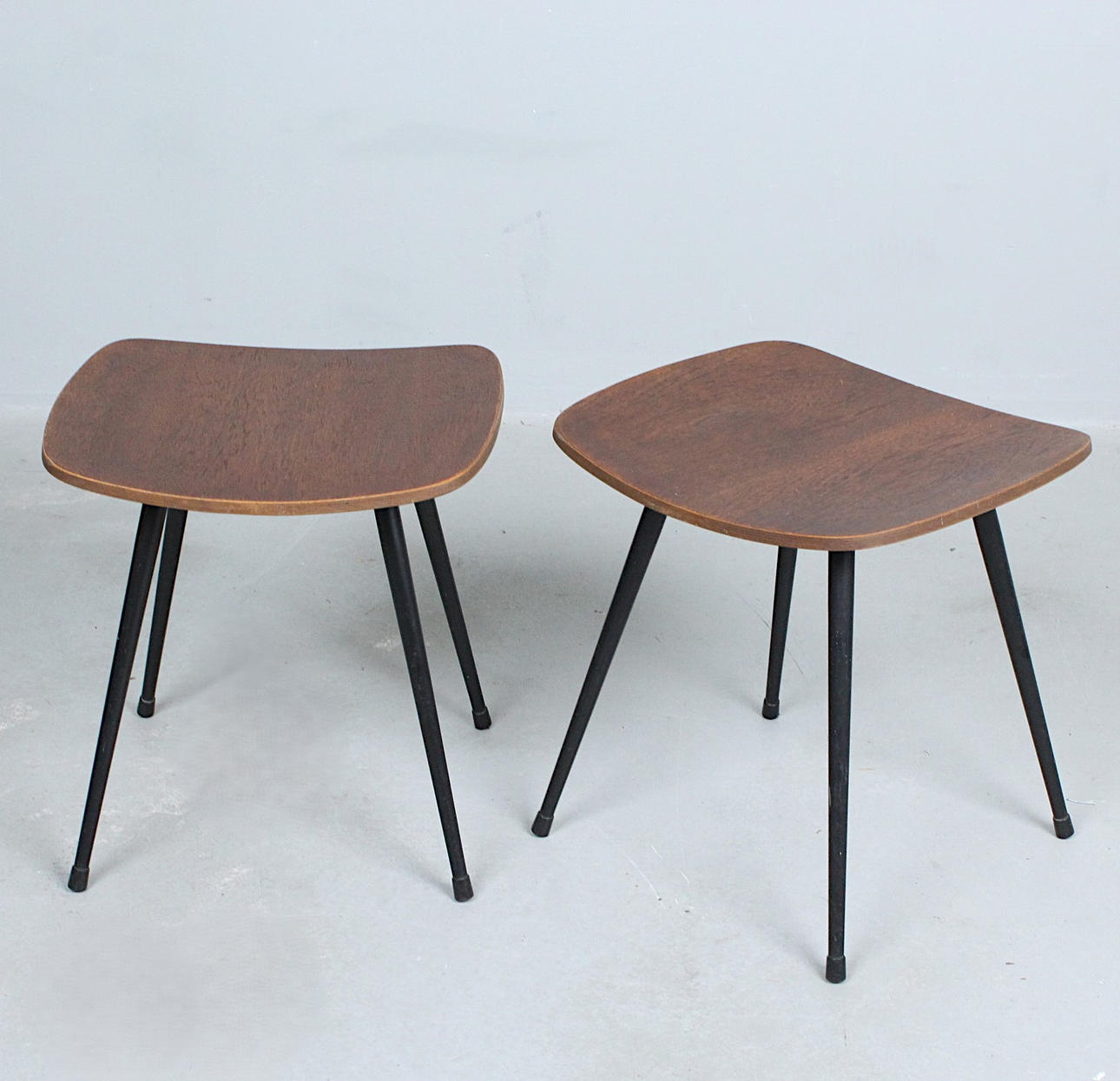 ett par pall, teak, Danmark, 1960-tal.