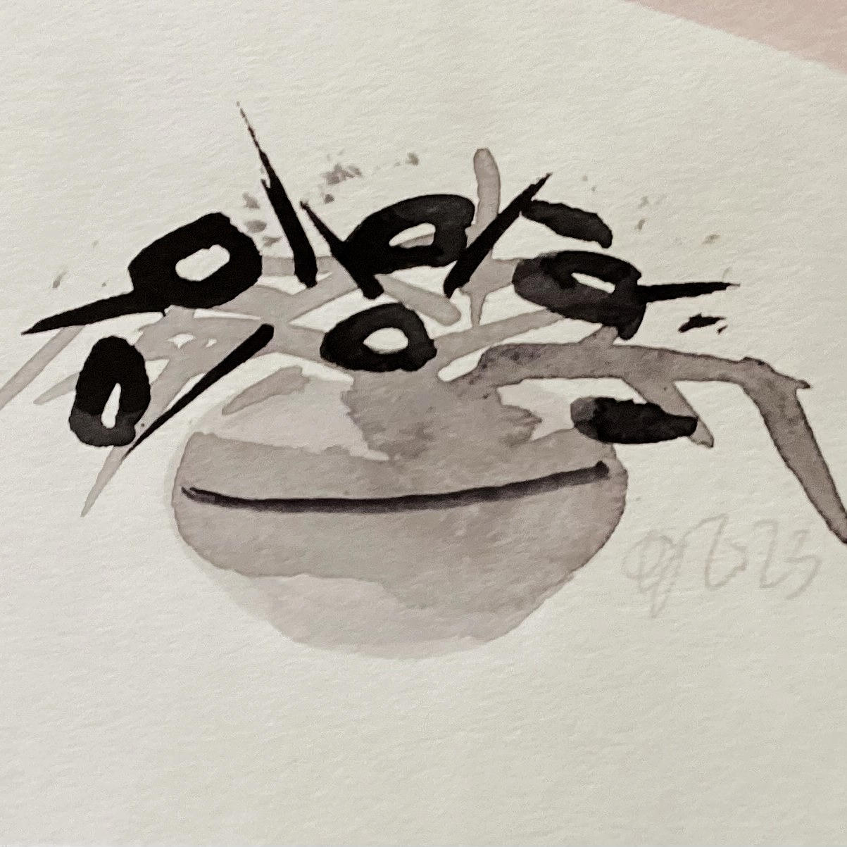 CORNELIA EFFNER. BLOMSTERBUKET, akvarel.