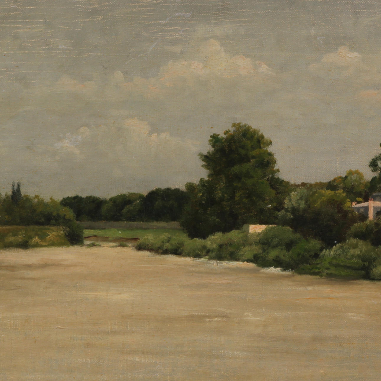 JEAN ALFRED DESBROSSES. Olja på duk, kustparti, signerad, Frankrike, 1800-talets andra hälft.