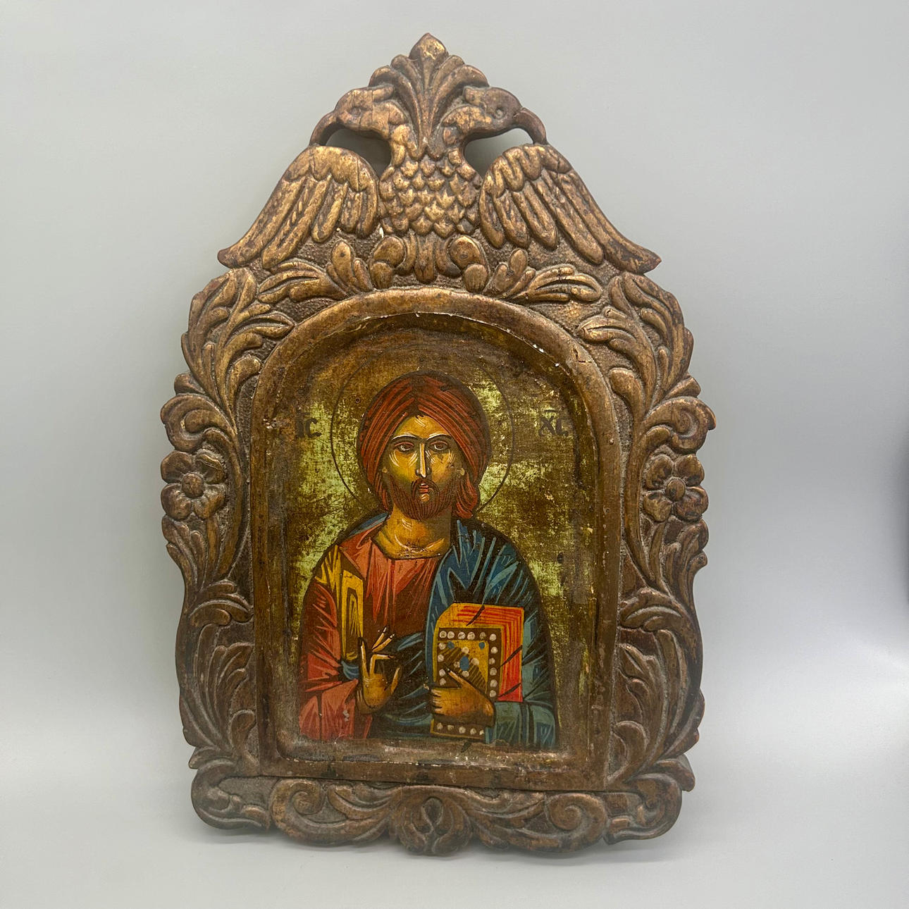 ICONO BIZANTINO - CRISTO PANTÓCRATOR.