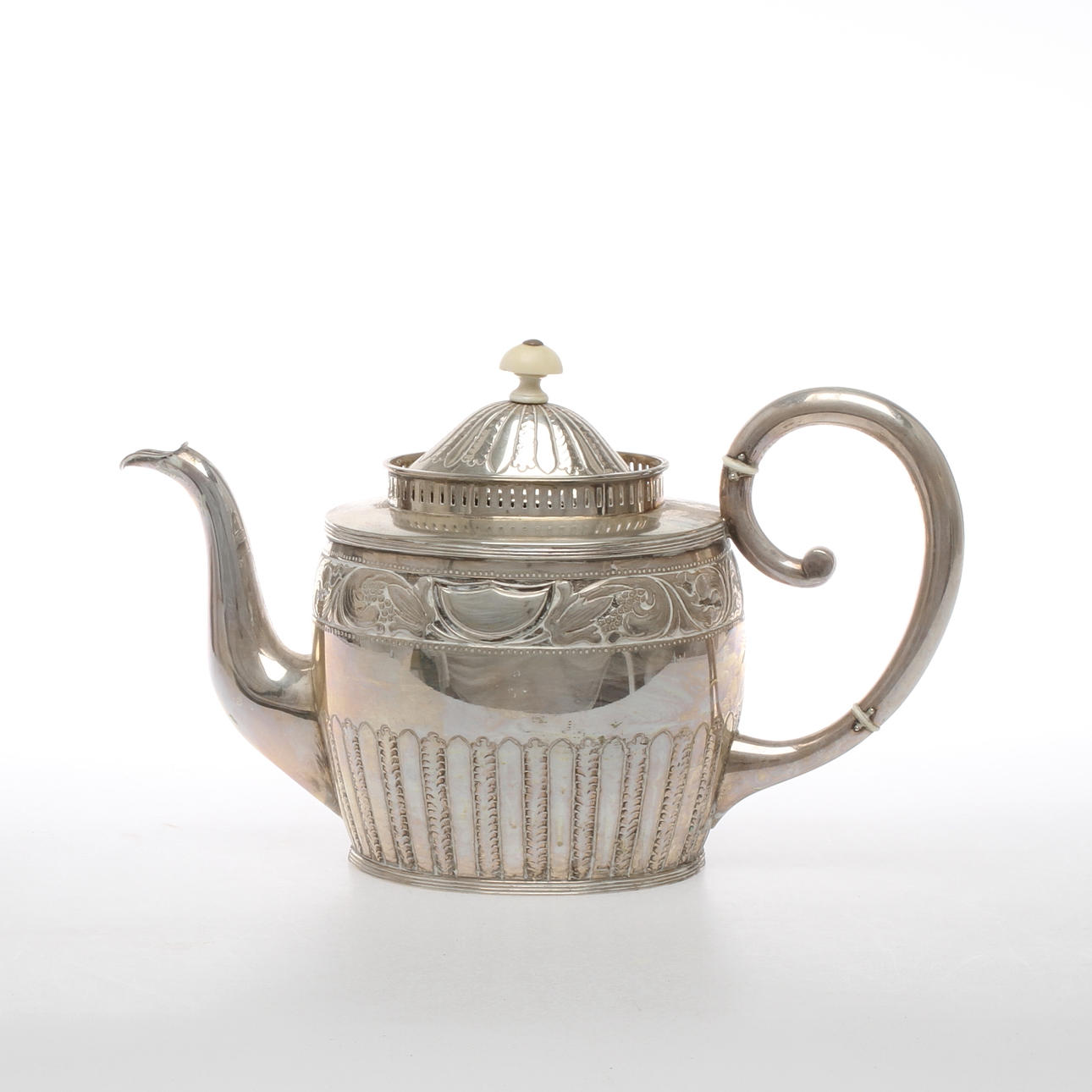 TEKANNA, silver, Otto Larsson, Landskrona, 1910.