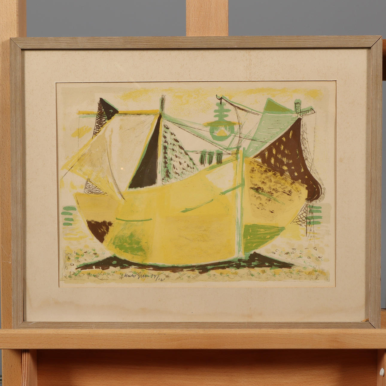 KULO GREEN. LITOGRAFI, Signerad och numrerad.