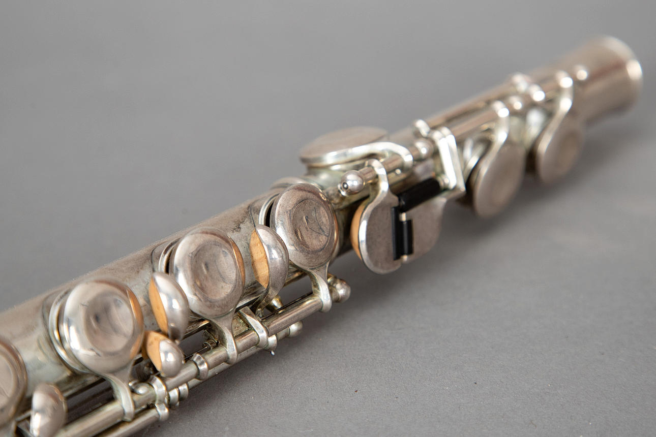 Moritz Max Mönnig, Leipzig, flute, solid silver