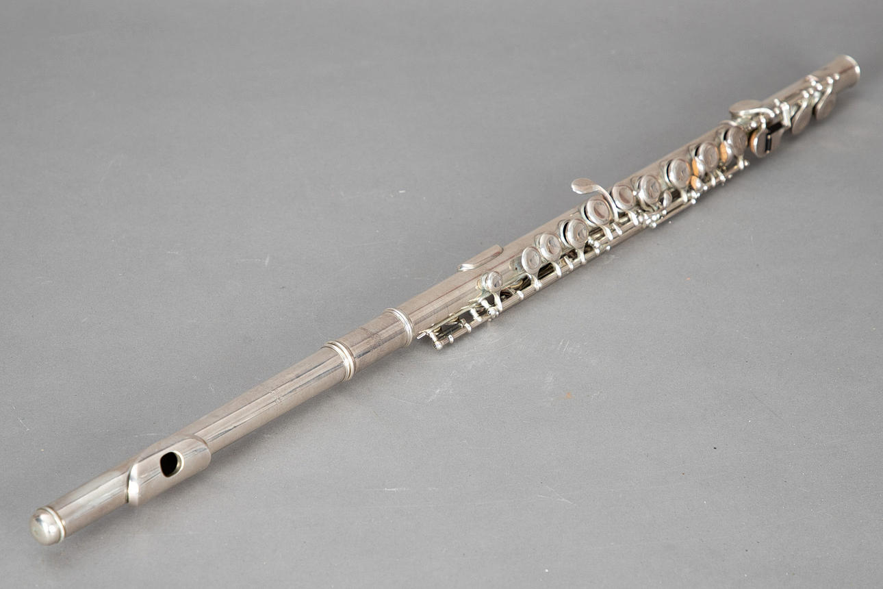 Moritz Max Mönnig, Leipzig, flute, solid silver