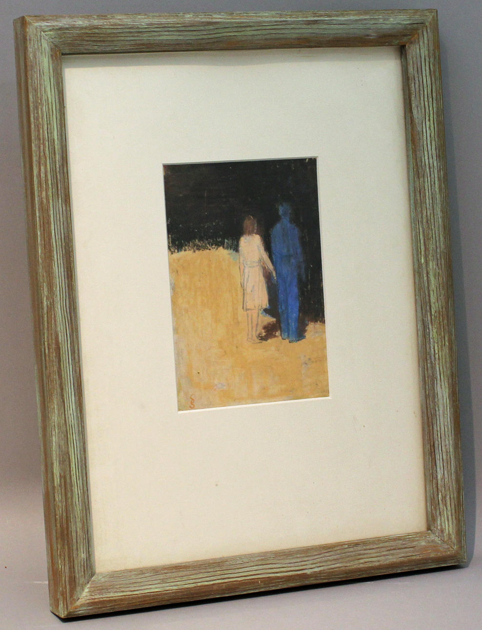 STIG SÖDERSTEN. Paret. Pastell. Signerad SS.