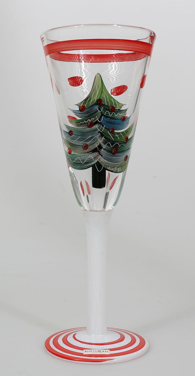 ULRIKA HYDMAN VALLIEN. Pokalglas, glas, Kosta Boda, signerat U H V.