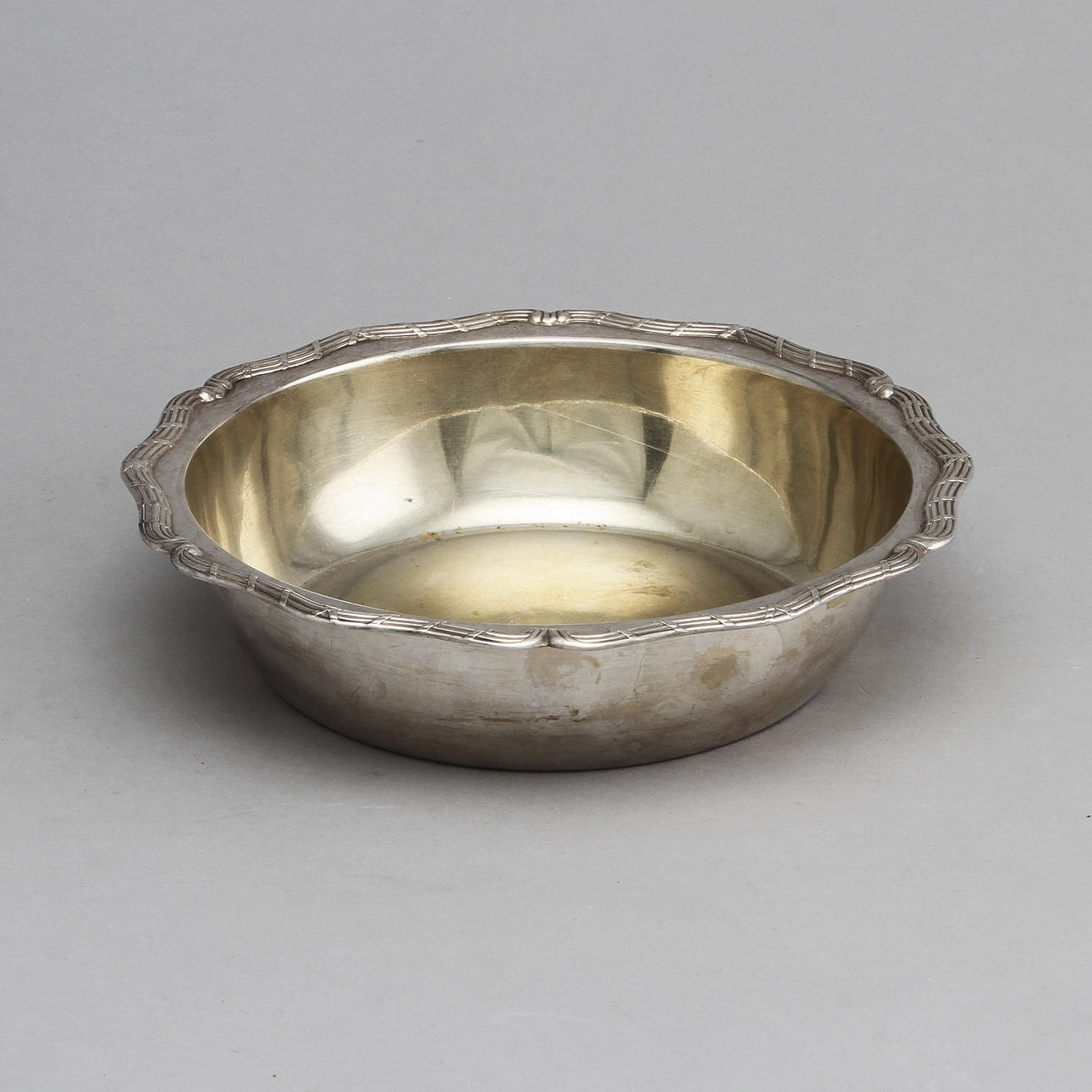 SKÅL, silver, C g Hallberg. ca 450 gram.