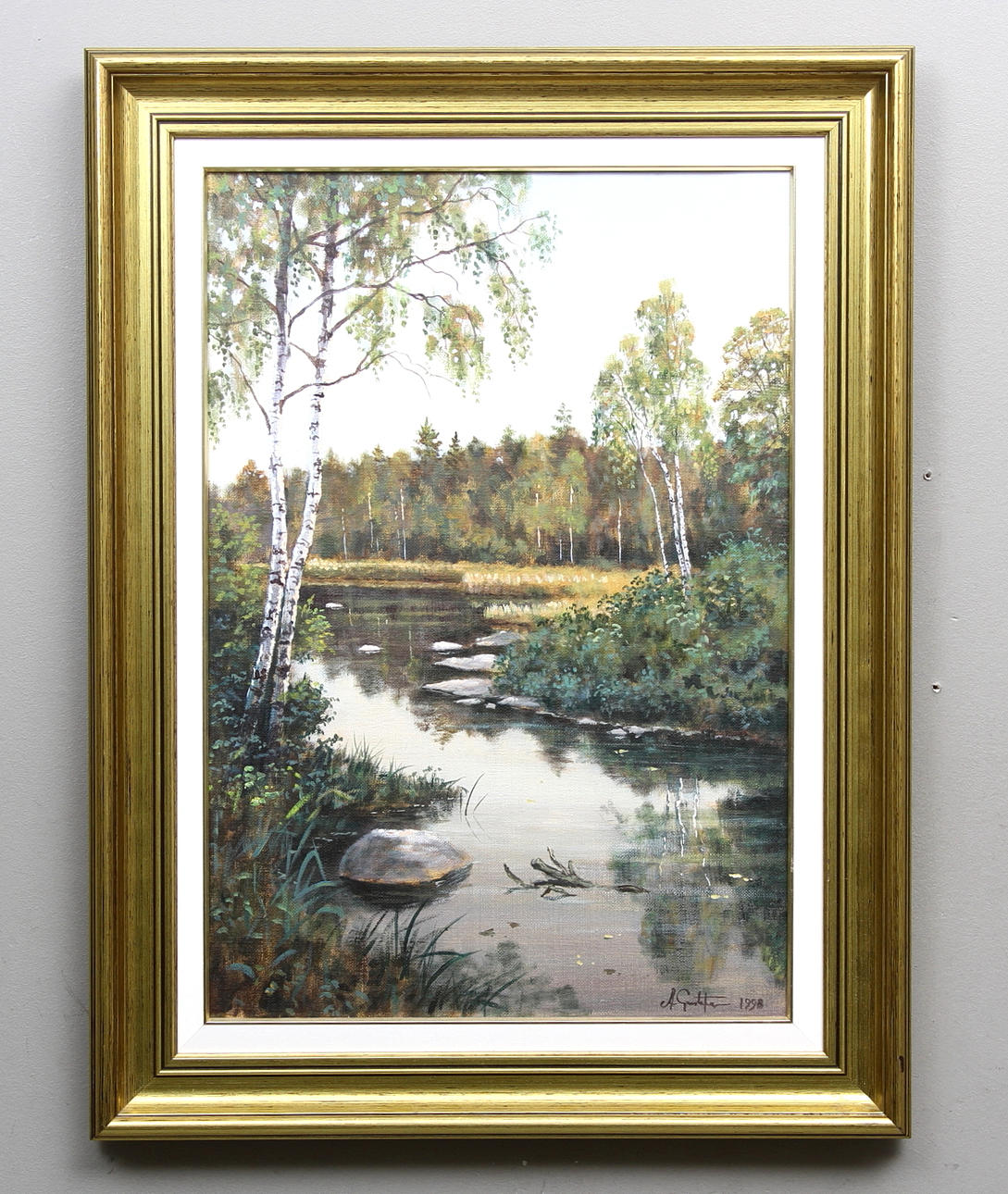 ANDERS GUSTAFSSON. Olja på duk, signerad och daterad 1998.