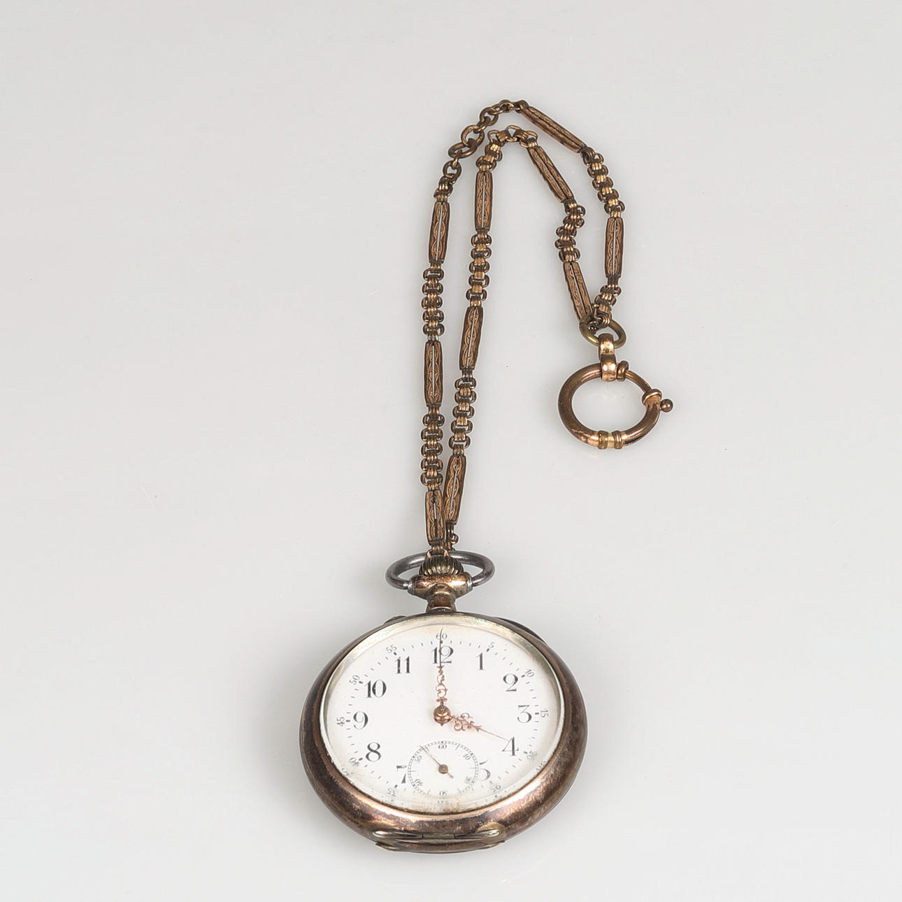 POCKET WATCH, Silver, Remontoir.