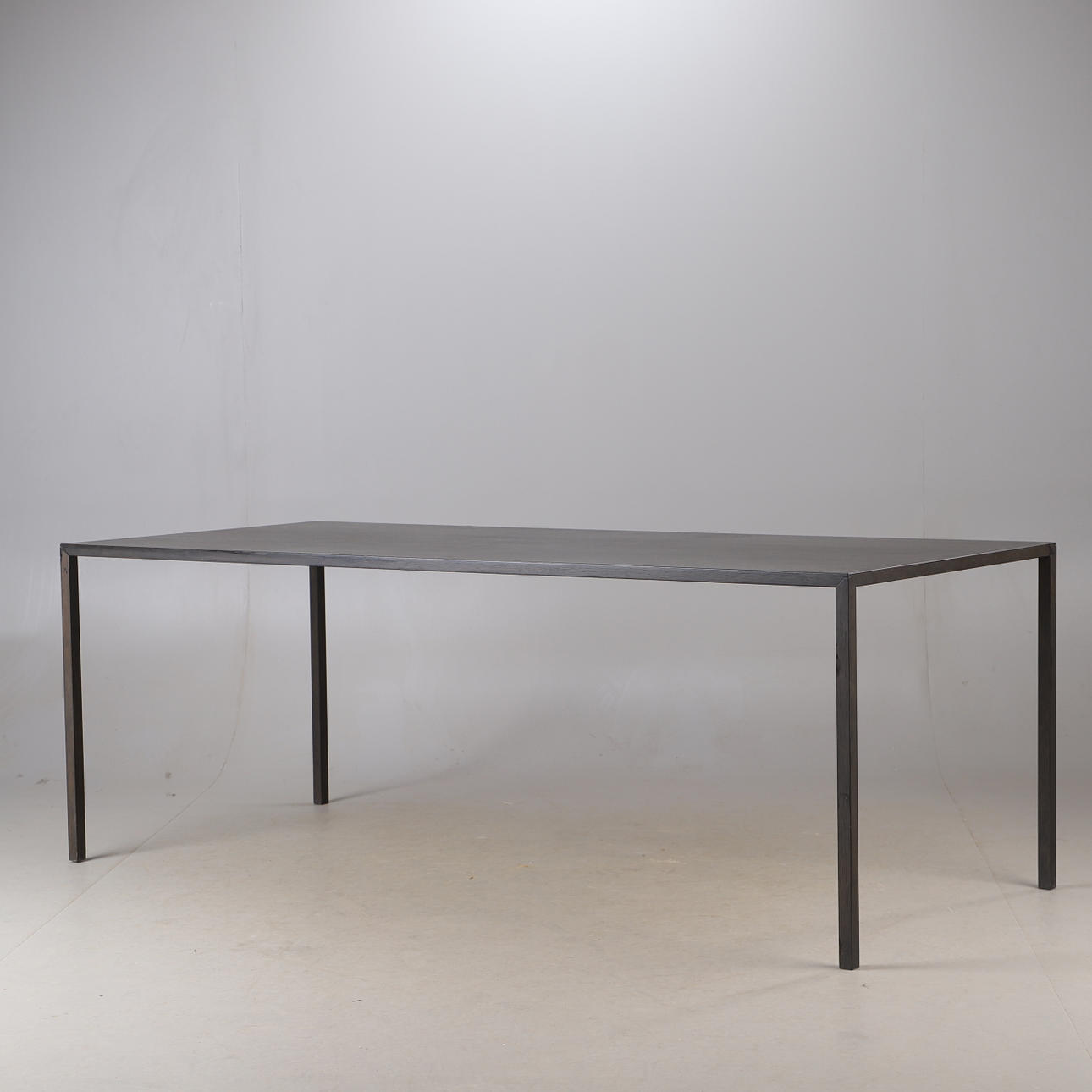TABLE, “Slim table”, Arco, smoked oak.