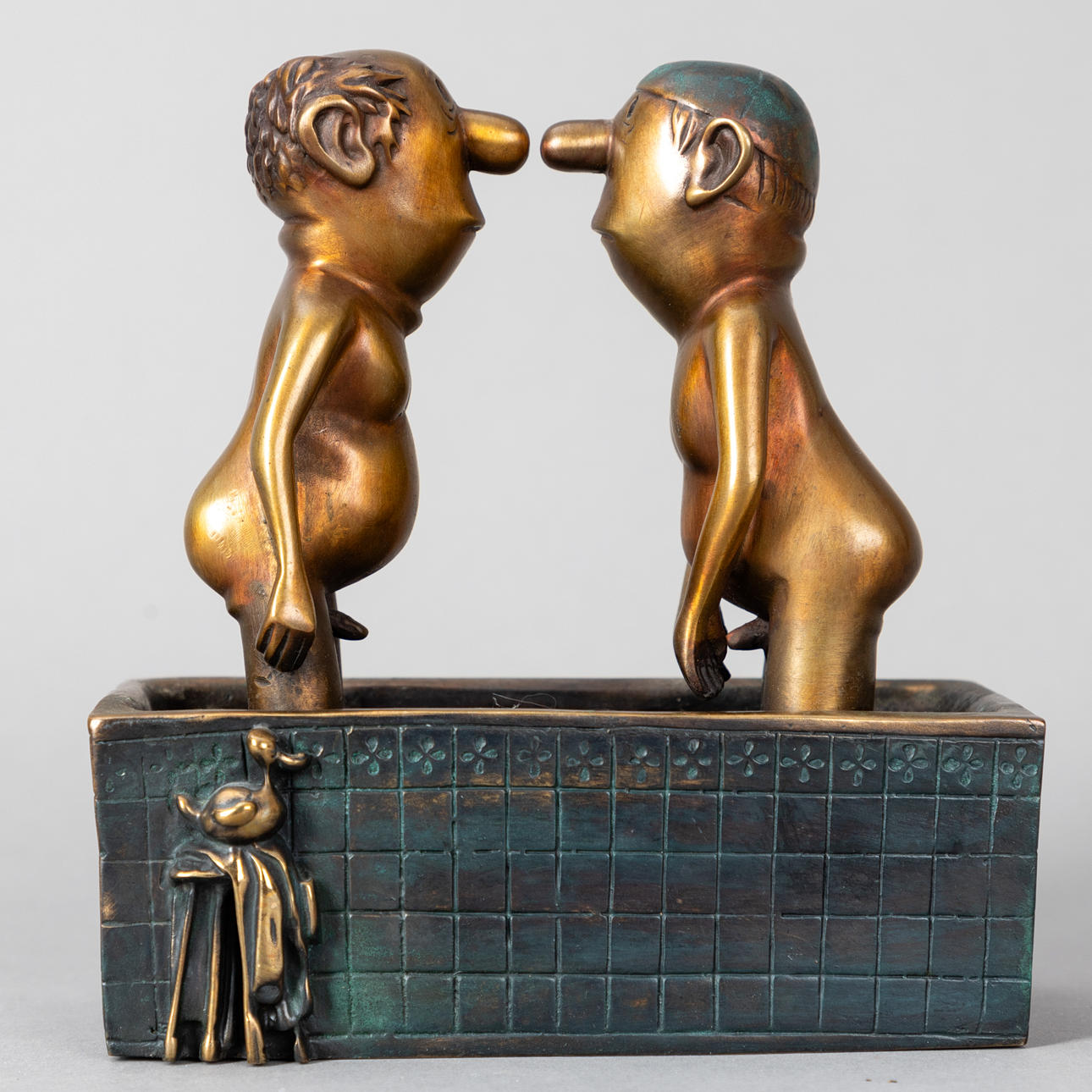 LORIOT (1923-2011). Zwei Herren im Bad.