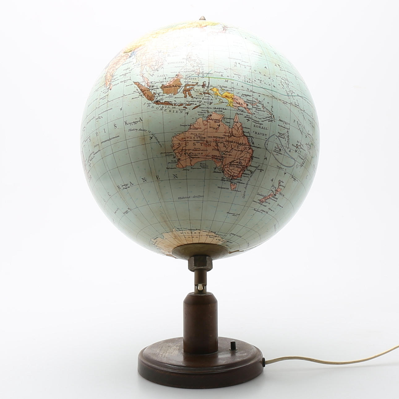 JORDGLOB, på träfot, Tower, Hassing forlag, Köpenhamn, Danmark.