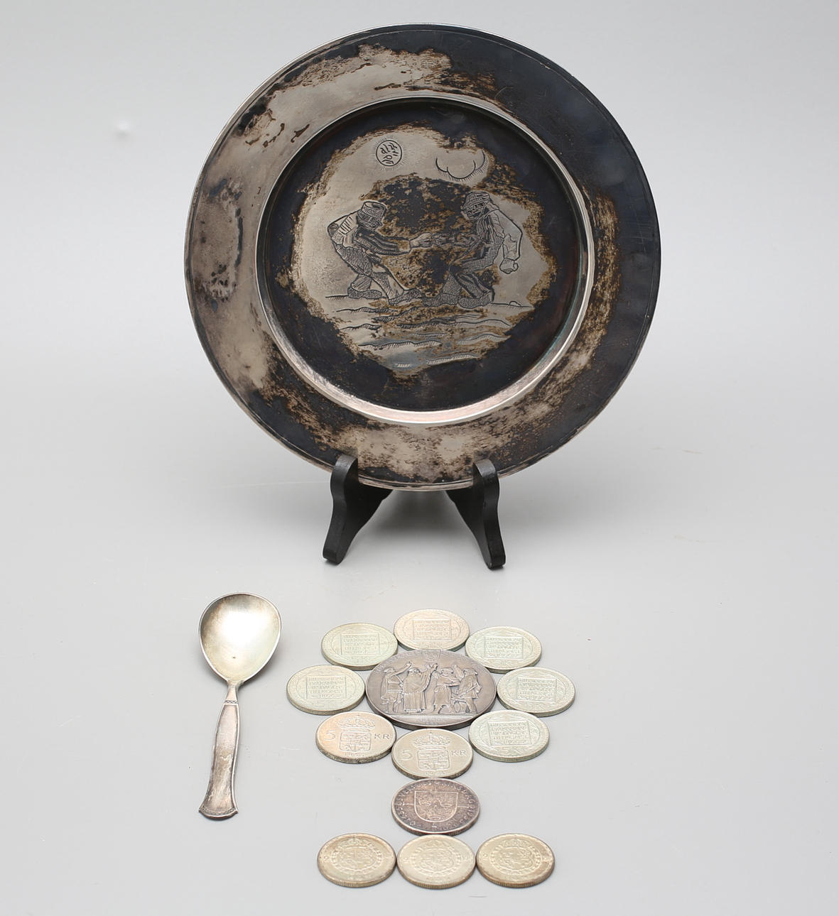 SILVER, parti 583 gram.