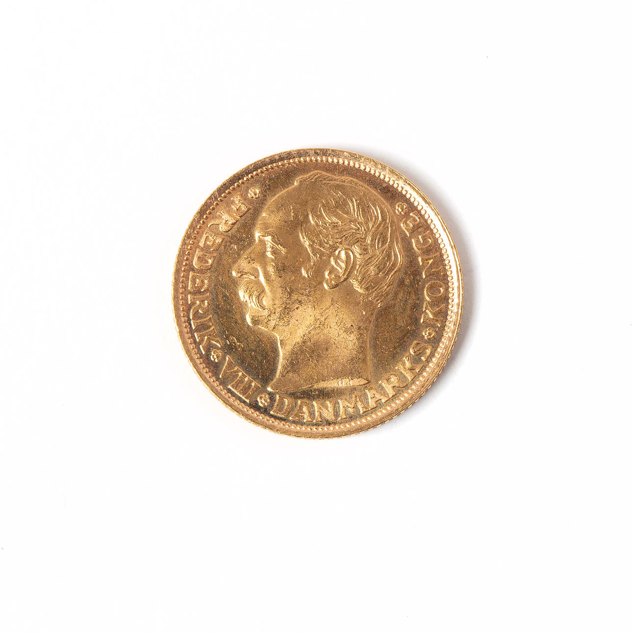 MØNT, 14K guld, 10 kroner, Frederik VIII, konge af Danmark, 1903 ...