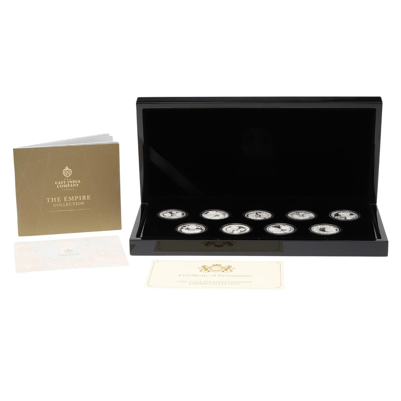 A SET OF ELIZABETH II ST HELENA 'EMPIRE COLLECTION' CROWNS. 2019. Coins ...