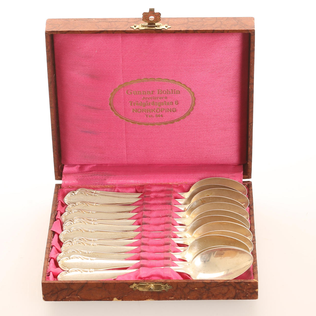 COFFEE SPOONS, 12 pieces, silver.