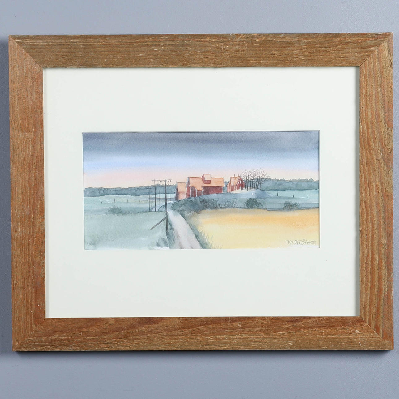 TED STRÖM, MÅLNING, " SÖNDAG EFTERMIDAG" SIGNERAD, 2000 TALET.