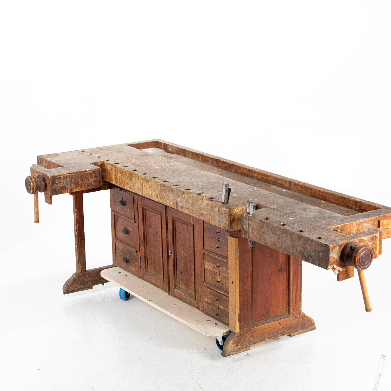 PLANING BENCH with drawer holes, 1800/20th century. Furniture - Other ...