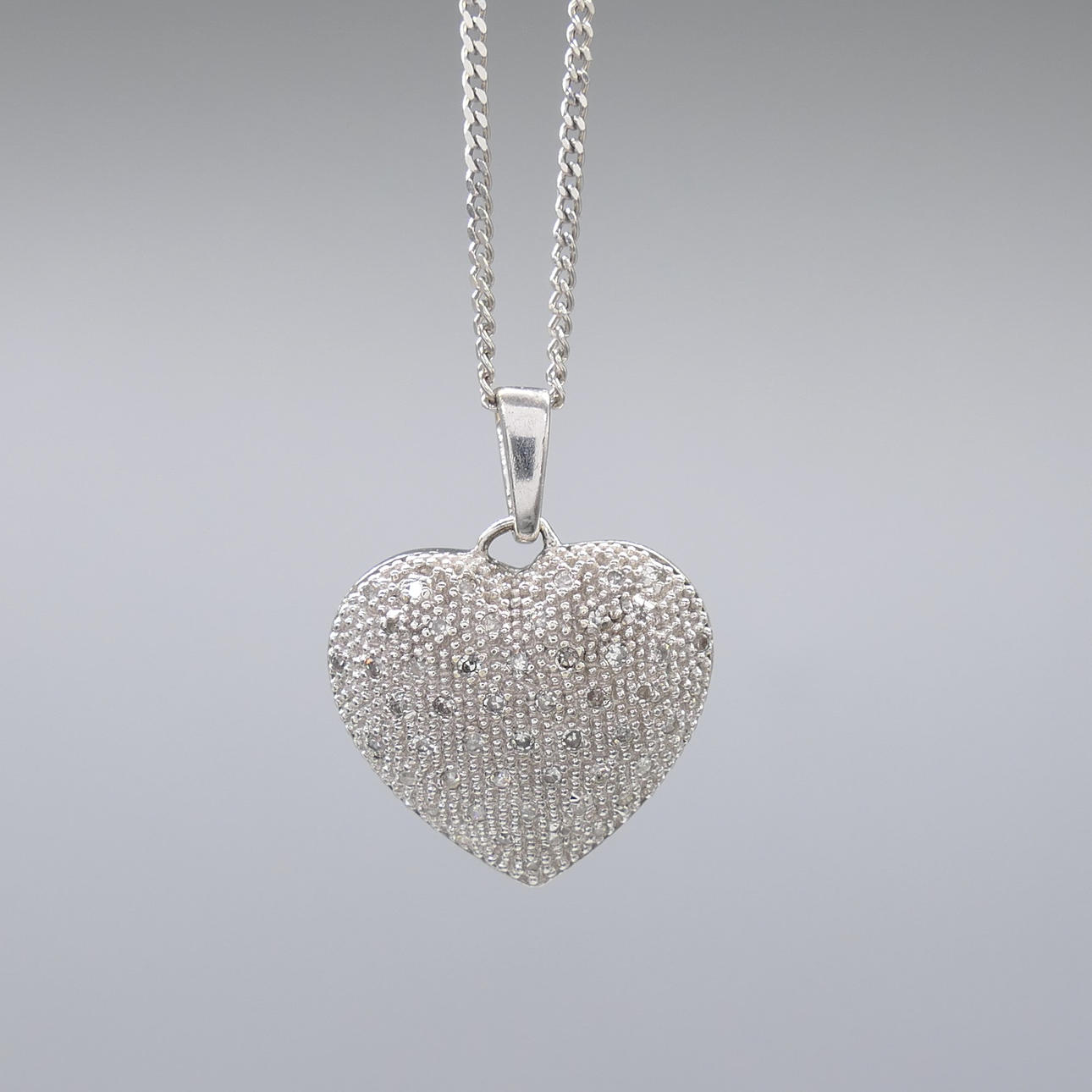 DIAMANT HJÄRTA halsband.