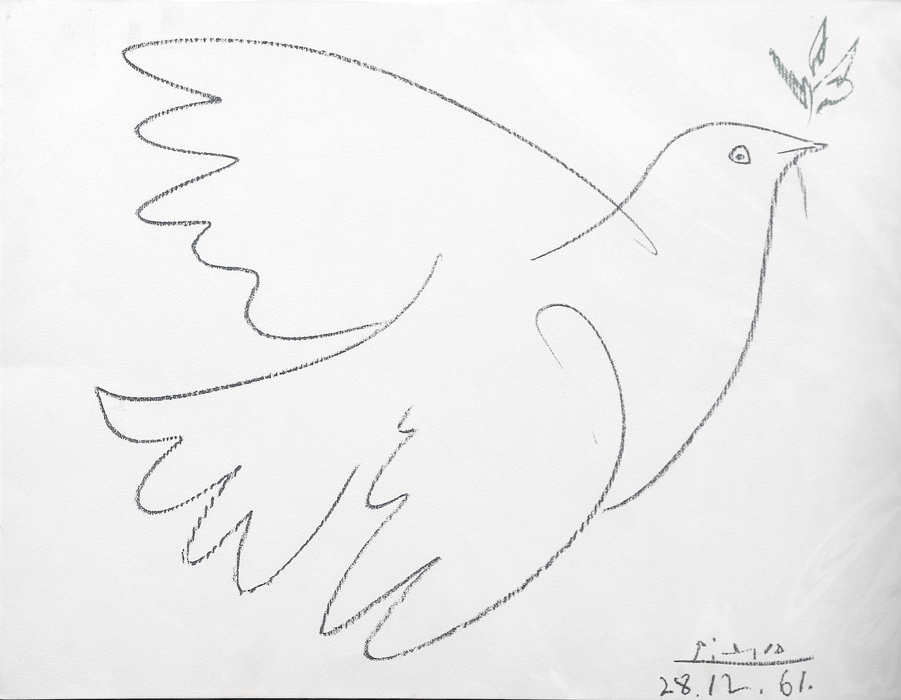 PABLO PICASSO. EFTER. Paloma de la Paz.