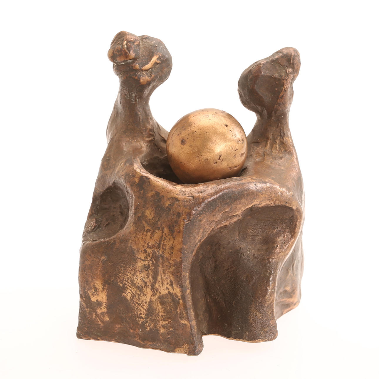 UNIDENTIFIED ARTIST, sculpture, bronze, signed.