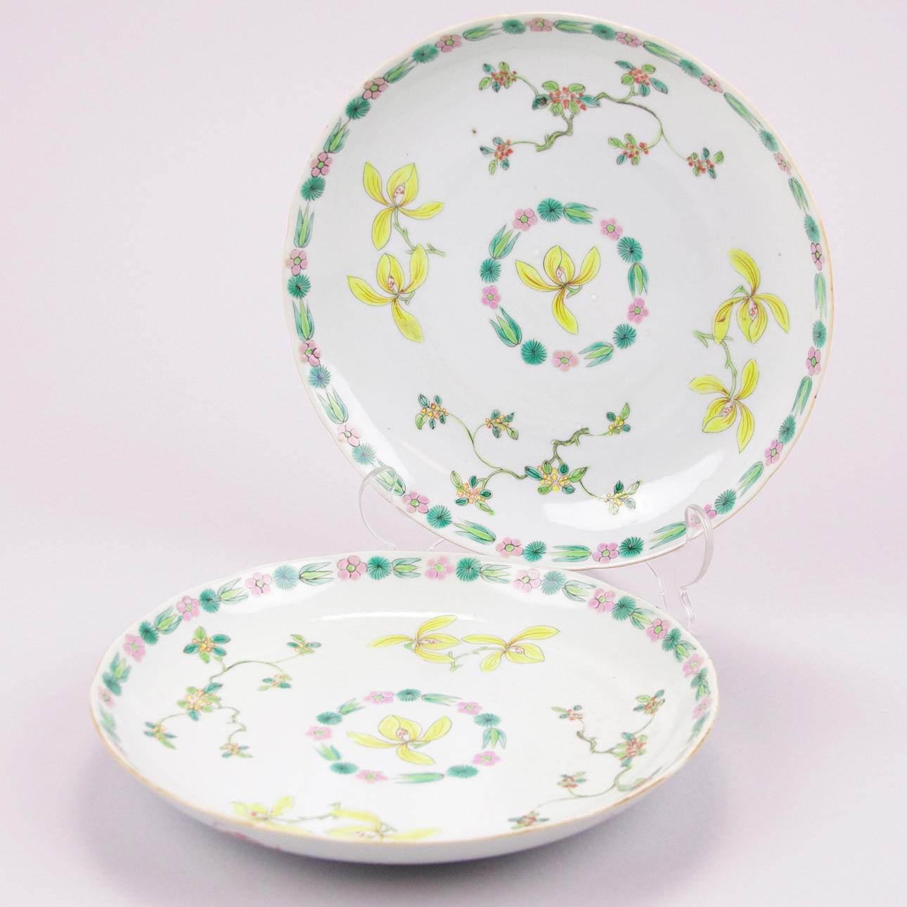 SKÅLFAT, 2 stycken, porslin, Kina, 1800/1900-tal.