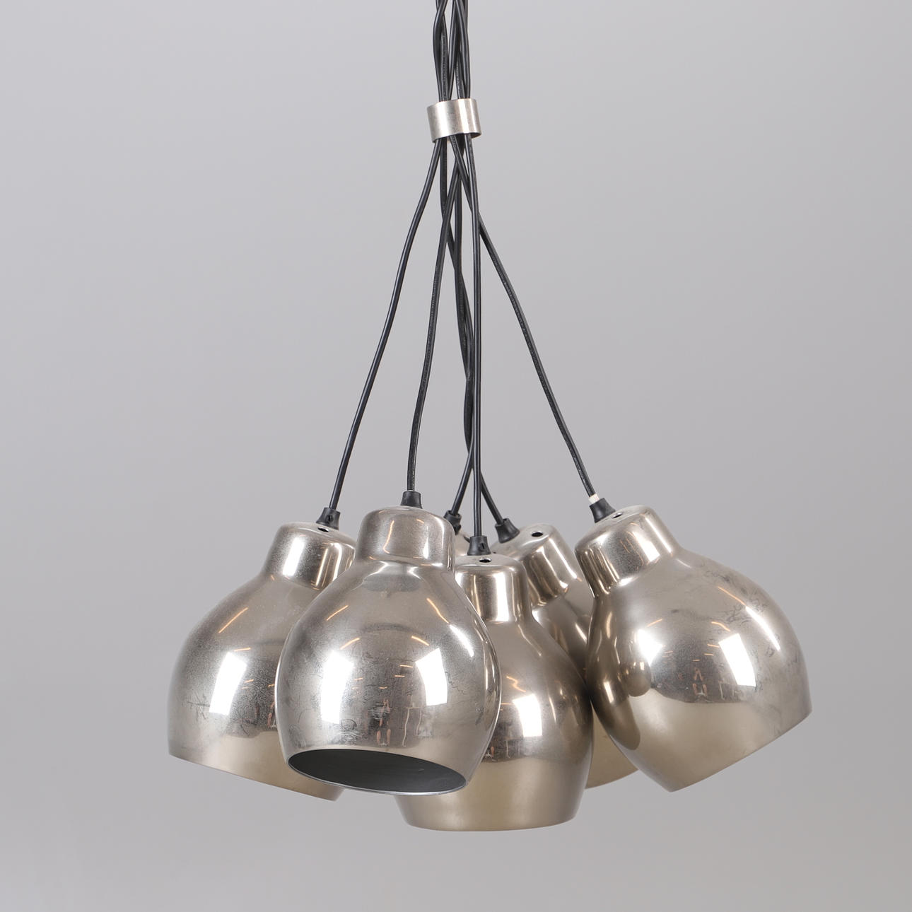 CEILING LAMP WITH 6 LIGHT CUPS, metal, Interstil Interior.