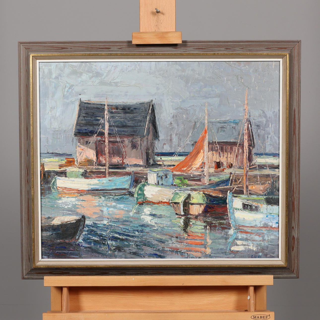 OIDENTIFIERAD KONSTNÄR. OIL ON CANVAS, signed G W Hill.