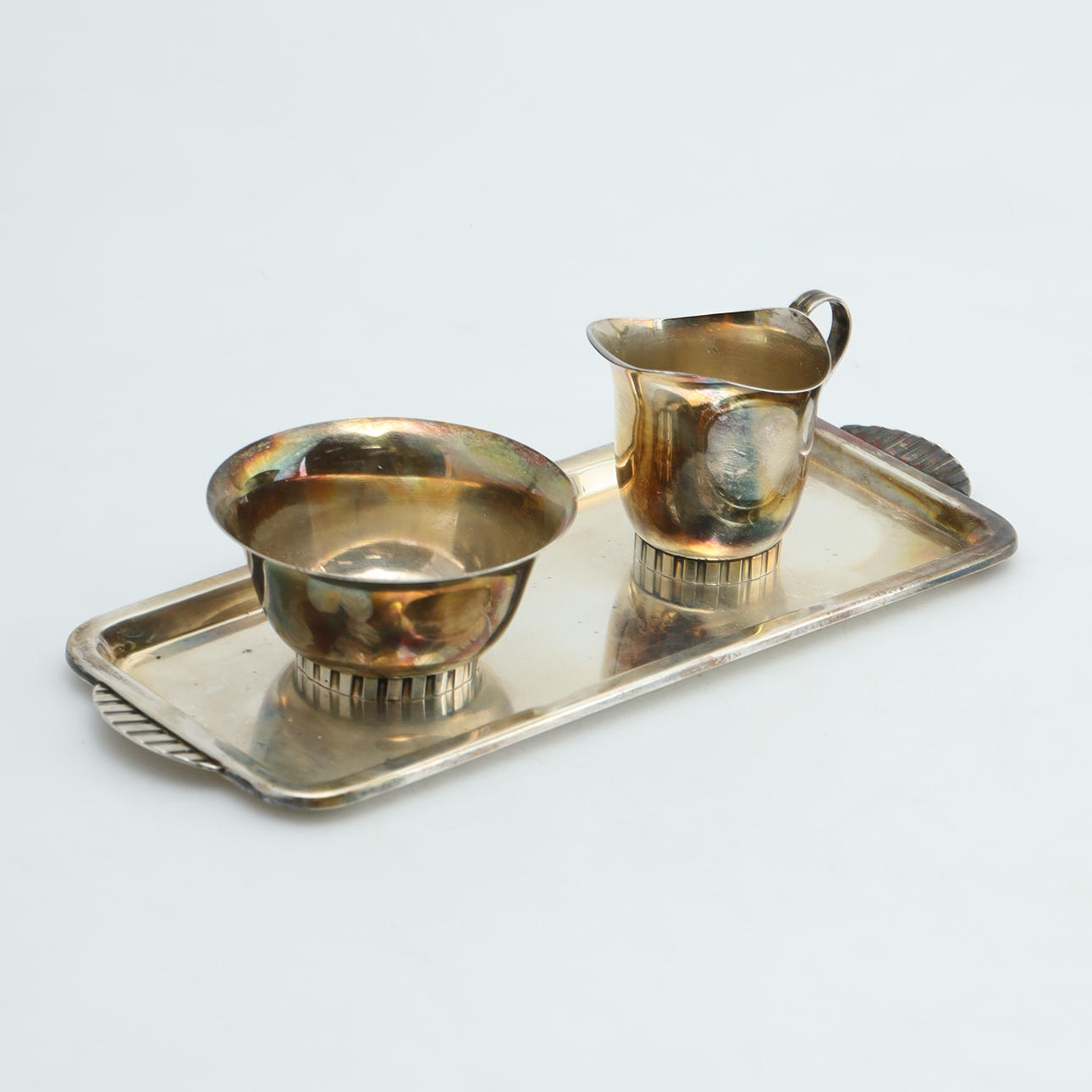SERVERINGSSET, 3 delar, silver, MSA, Malmö, 1957/58.