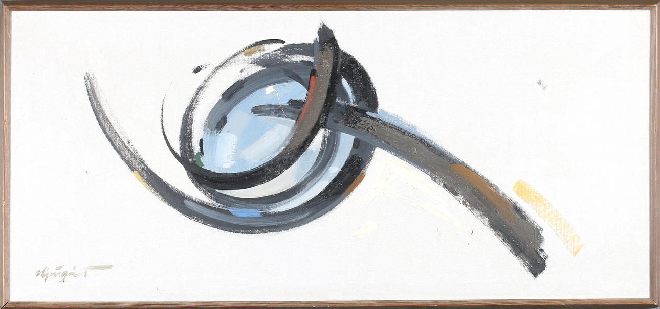 IVAR HJERTQVIST. Abstrakt komposition, signerad.